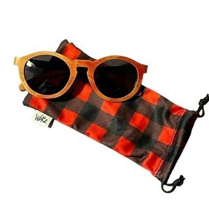 Worz Wood Frame Sunglasses